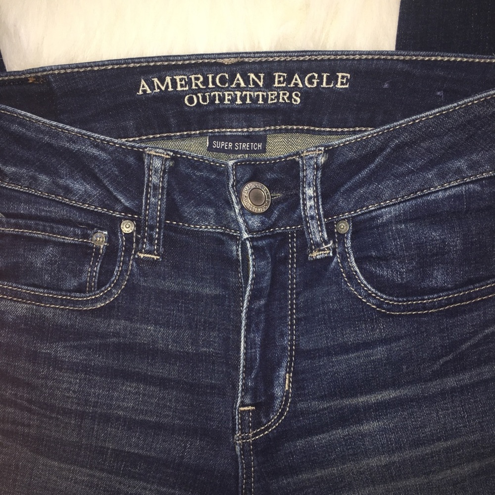 American Eagle Super Stretch straight jeans size 0 - Picture 4 of 10